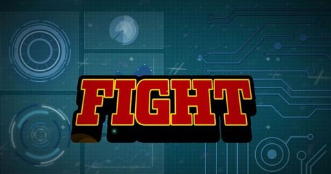 Digital Interface with Combat Gaming Theme