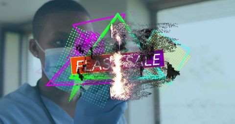 Dynamic Healthcare Innovation, Modern Medical Professional in Action