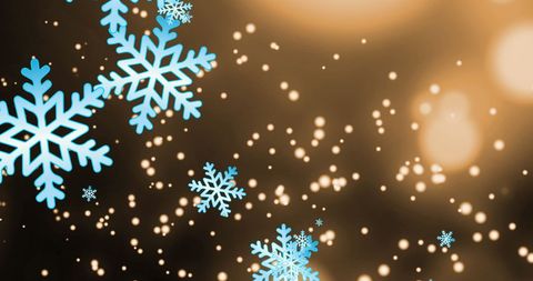 Glowing Christmas Snowflakes on Elegant Background - Download Free Stock Images Pikwizard.com