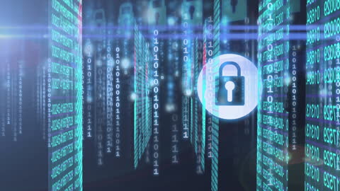 Cybersecurity Data Encryption with Padlock and Code