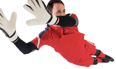 dynamic goalkeeper jumping on transparent background - Download Free Stock Videos Pikwizard.com
