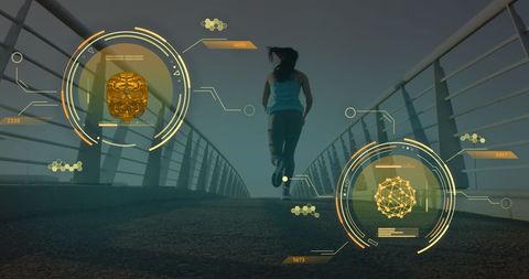 digital interface enhancing fitness with data-driven insights - Download Free Stock Images Pikwizard.com