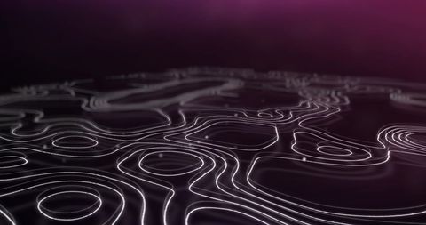 Flowing Abstract Glowing Lines on Gradient Background - Download Free Stock Images Pikwizard.com