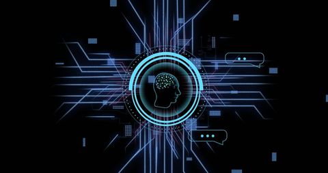 Futuristic AI Brain Data Processing Concept Illustration - Download Free Stock Images Pikwizard.com