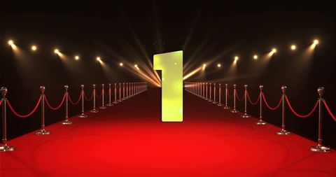 Dramatic Countdown on Red Carpet for New Year's Celebration - Download Free Stock Images Pikwizard.com
