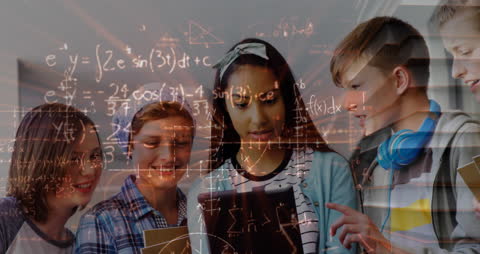 Diverse Students Enthusiastically Engaging with Mathematics