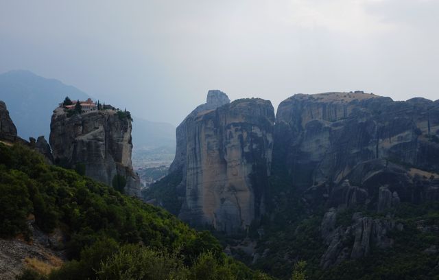 Monastery on Cliffside in Meteora, Greece - Download Free Stock Photos Pikwizard.com