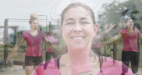 Diverse People Outdoor Exercise and Fitness