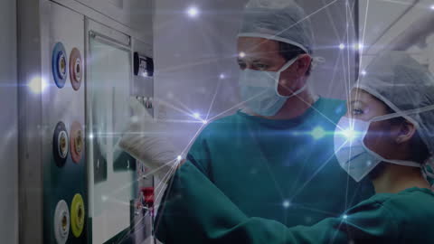 Futuristic Surgeons Utilizing Digital Technology in Operating Room