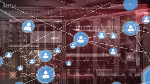 Digital Network Connections in Advanced Server Room