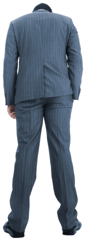 Caucasian Businessman in Suit Viewed from Back on Transparent Background - Download Free Stock Videos Pikwizard.com