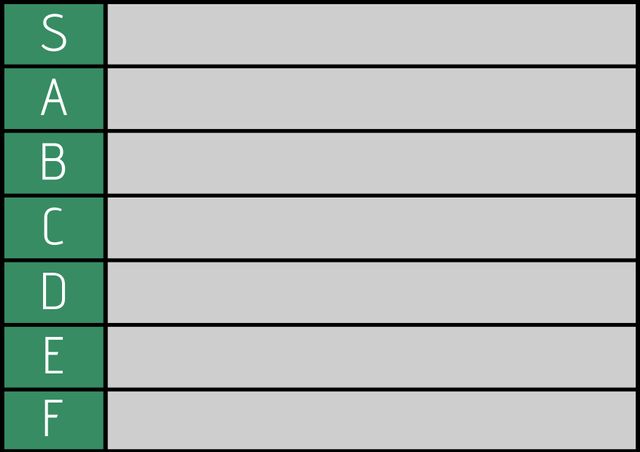 Blank Tiered List Template Grading from S to F for Educational and Managerial Use - Download Free Stock Templates Pikwizard.com