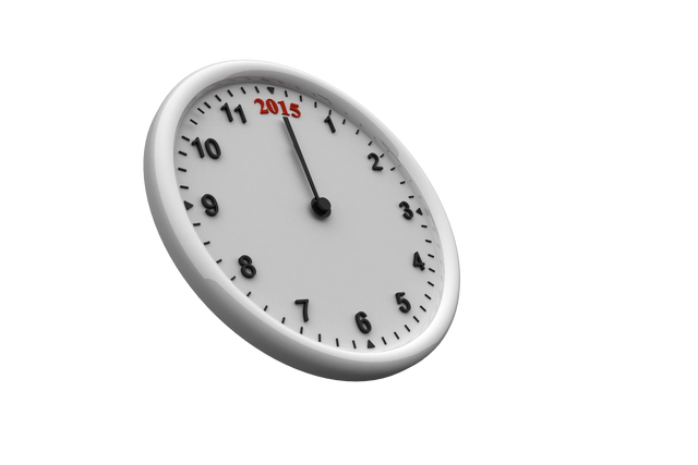 Transparent Analog Clock Displaying 2015 - Download Free Stock Videos Pikwizard.com