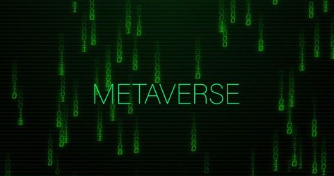 Digital Metaverse with Binary Code Background - Download Free Stock Images Pikwizard.com