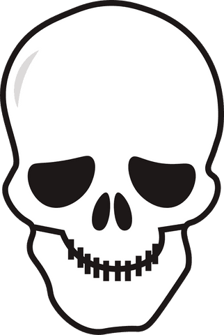 white skull illustration on transparent background for halloween decor - Download Free Stock Videos Pikwizard.com