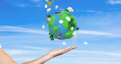 Hand Holding Miniature Earth Symbolizing Global Connectivity - Download Free Stock Images Pikwizard.com