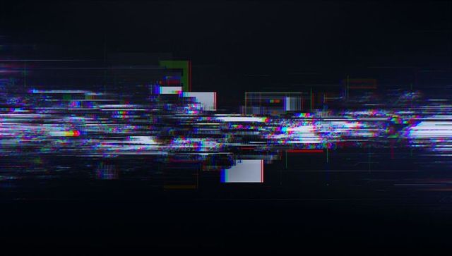 Futuristic Glitch Art with RGB Distortion Effects