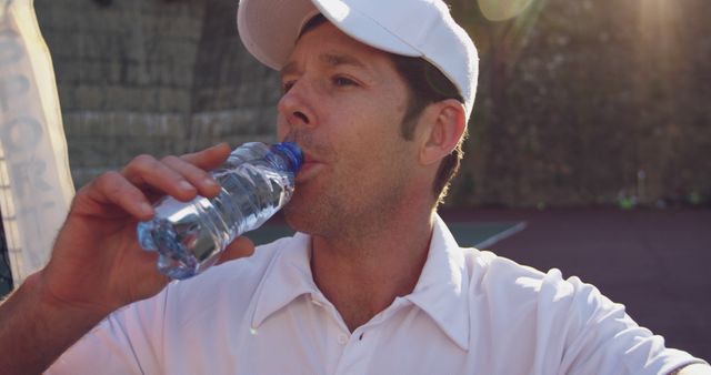 Athlete Drinking Water Hydrating During Outdoor Sports Activity - Download Free Stock Images Pikwizard.com