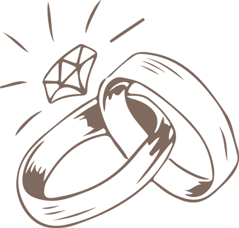 elegant wedding engagement rings line art design transparent - Download Free Stock Videos Pikwizard.com
