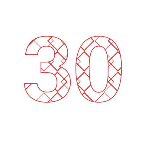 Red Number 30 with Pattern on Transparent Background - Download Free Stock Videos Pikwizard.com