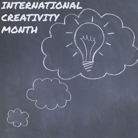 chalk-drawn lightbulb for international creativity month - Download Free Stock Templates Pikwizard.com