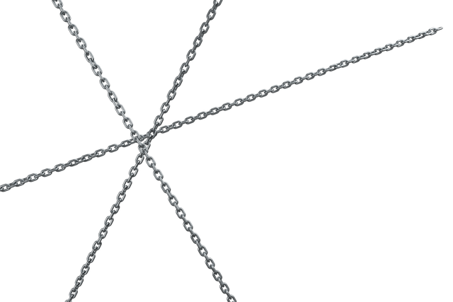 Cross Shape Made of Intersecting Transparent Silver Chains on Black Background - Download Free Stock Videos Pikwizard.com