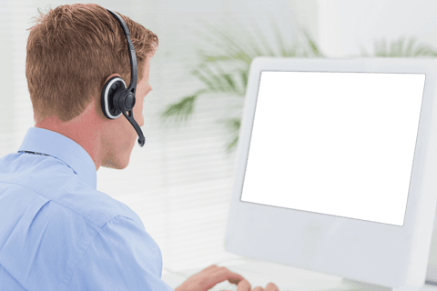 businessman using computer with transparent screen interface - Download Free Stock Videos Pikwizard.com