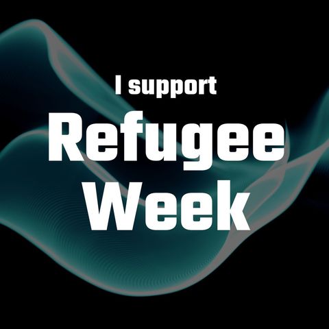 supporting refugee week with visual abstract design - Download Free Stock Templates Pikwizard.com