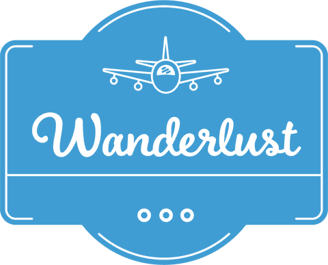 Blue Wanderlust Banner with Airplane Icon on Transparent Background - Download Free Stock Videos Pikwizard.com