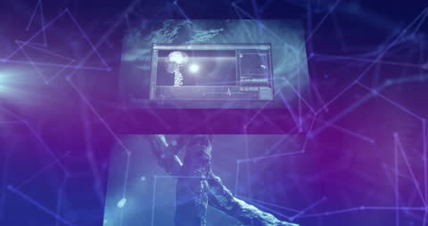 Digital Network Connections with Data Visualization Overlay