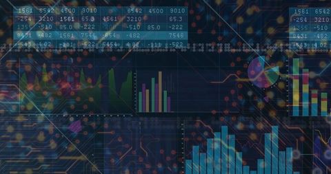 Futuristic Interface with Data Visualization and Technology Elements - Download Free Stock Images Pikwizard.com