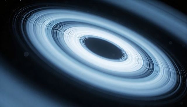 Futuristic Luminous Accretion Disk Rotating Around Dark Core with Tilted Concentric Rings