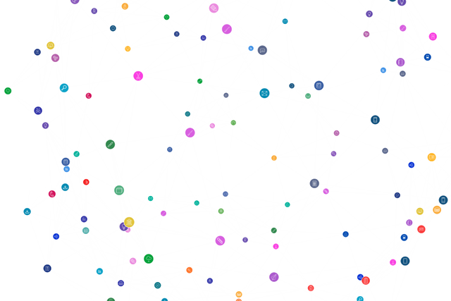 Transparent Network Web with Colorful Dots on White Background - Download Free Stock Videos Pikwizard.com