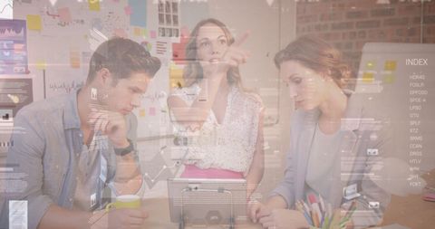 Digital data processing in corporate strategy meeting