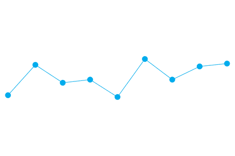 Blue Line Chart with Data Points on Transparent Background - Download Free Stock Videos Pikwizard.com