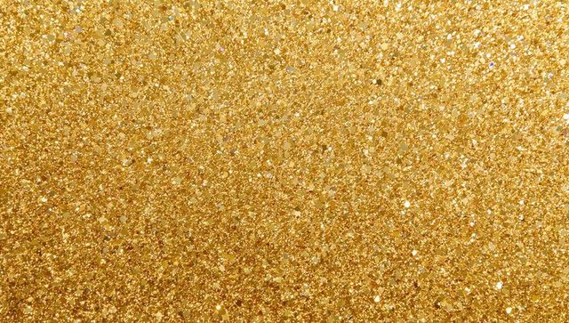 Shimmering Gold Glitter Texture Filling Frame Sparkling Metallic Flakes Luxury Background
