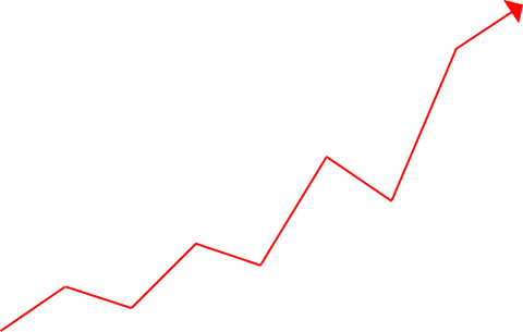Red Arrow Upward on Transparent Background Visualization - Download Free Stock Videos Pikwizard.com