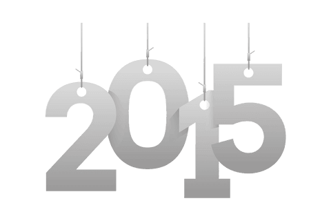 Transparent Hanging 2015 Text for Celebration Design - Download Free Stock Videos Pikwizard.com