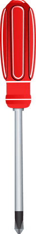 transparent red handled phillips screwdriver illustration - Download Free Stock Videos Pikwizard.com