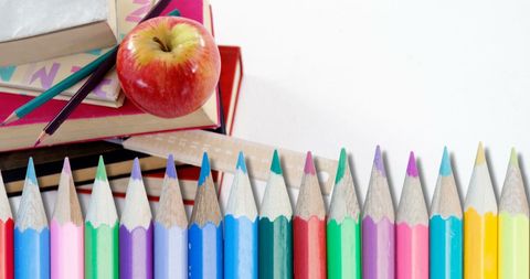 Colorful Pencils and School Supplies for Education Themes - Download Free Stock Images Pikwizard.com
