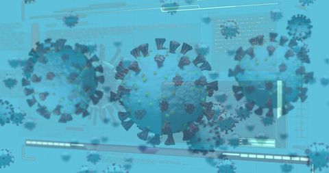 Digital visualization of covid-19 cell patterns and data exchange