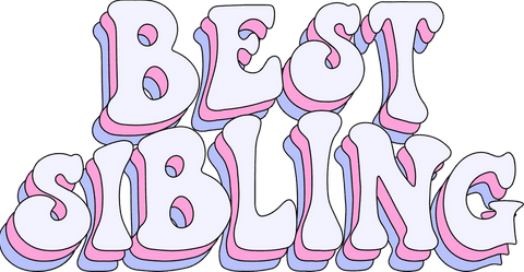 best sibling colorful translucent bubble typography design - Download Free Stock Videos Pikwizard.com