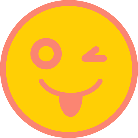 Playful Winking Emoji Face on Transparent Background - Download Free Stock Videos Pikwizard.com