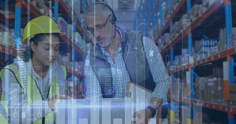 Warehouse Workflow with Financial Data Overlay