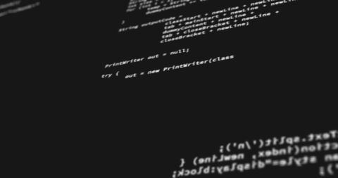 dynamic coding process on black screen - Download Free Stock Images Pikwizard.com