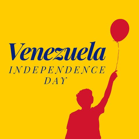 Venezuela Independence Day Celebration Silhouette Design - Download Free Stock Templates Pikwizard.com