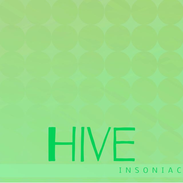 Abstract Green Pattern with Hive Insomniac Text Design - Download Free Stock Templates Pikwizard.com