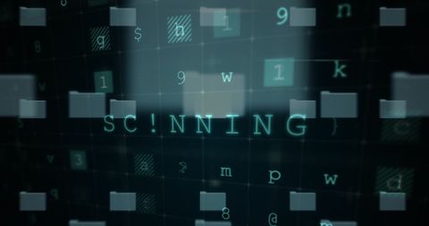 Cybersecurity Concept with Data Scanning Display - Download Free Stock Images Pikwizard.com