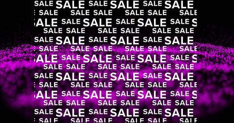 Dynamic sale promotion banner with glittering background