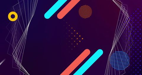 Dynamic Abstract Patterns with Network Lines and Shapes on Dark Geeky Background - Download Free Stock Images Pikwizard.com